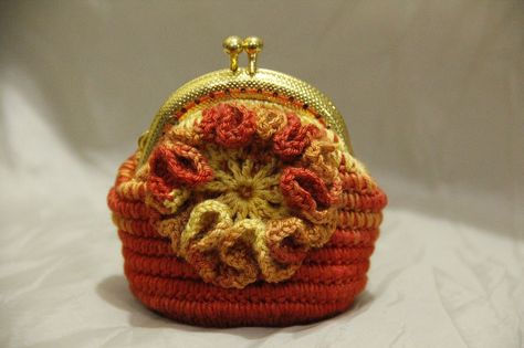 Crochet Coin Purse, Purse Crochet, Yarn Craft, Crochet Bags, Crochet Bag, Coin Purse, Coin, Purse, Yarn