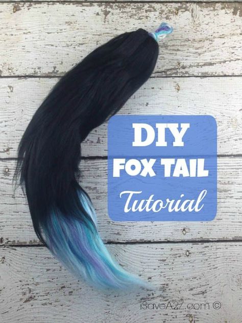 Diy Fox Tail, Diy Tail, Tail Tutorial, Wolf Tail, Fox Costume, Diy Cat Toys, Diy Kostüm, Everything Diy, Fox Tail