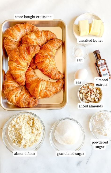 Almond Crossiant Filling, Almond Flour Croissant Recipe, Homemade Almond Croissants, Almond Croissant French Toast, Almond Croissant Recipe Easy, Almond Croissant Bites, Almond Crossiant Recipes, Healthy Croissant Recipe, Crossant Recipes Filling