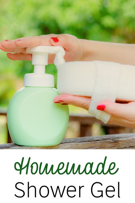 Shower Gel Diy, Shower Jellies Diy, Shower Gel Recipe, Homemade Shower Gel, Homemade Body Wash Recipe, Diy Vitamin C Serum, Body Wash Recipe, Natural Shower Gel, Homemade Body Wash