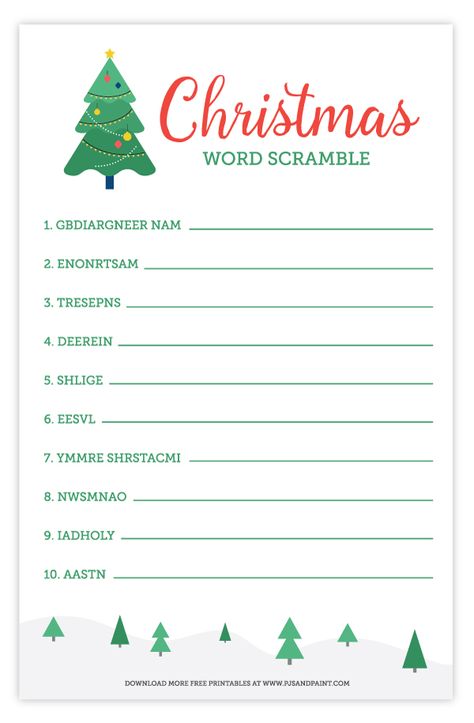 Christmas Word Scramble | Free Printable Christmas Activities Christmas Word Games Free Printable, Christmas Unscramble Words, Scattegories Christmas Free Printable, Christmas Word Puzzles, Christmas Word Scramble Free Printable, Christmas Song Trivia, Christmas Trivia Questions, Christmas Movie Trivia, Christmas Trivia Games