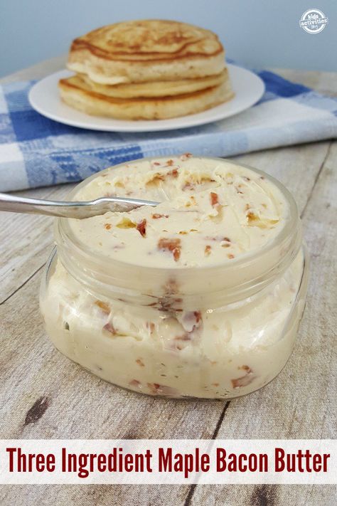 Flavored Butter Recipes, Dairy Snacks, Butter Recipes Homemade, Compound Butter Recipe, Bacon Butter, Flavored Butter, Maple Bacon, Homemade Butter, Homemade Sauce