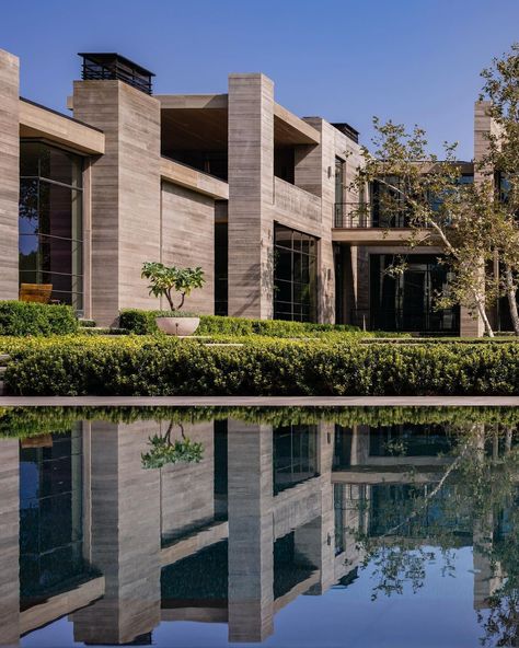 Scott Mitchell Studio on Instagram: ““ Decades later, that juxtaposition of heavy and light, as well as his respect for nature and the spirit of place, would establish the…” Scott Mitchell Studio, Scott Mitchell, Holmby Hills, Contemporary Exterior, Heavy And Light, Craftsman House Plans, Craftsman House, Cloud 9, Steel Doors