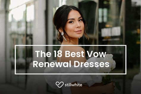 The 18 Best Vow Renewal Dresses. #bride #weddingdress #stillwhite #wedding #blogpost #stillwhitebride 25th Wedding Anniversary Vow Renewal Dress, Dress For Vow Renewal, Vow Renewal Dresses, Renewal Dress, Anniversary Vow Renewal, Bridal Pantsuit, Vow Renewal Dress, Wedding Vow Renewal, Bohemian Gown