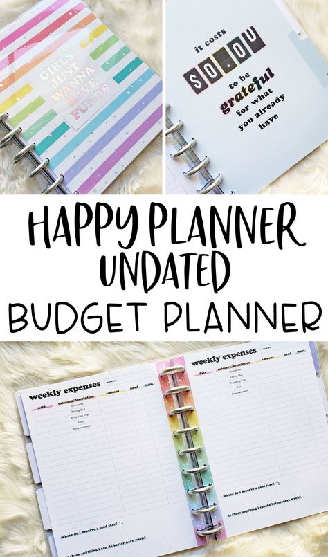 Budget Happy Planner, Happy Planner Free Printable 2024, Happy Planner Budget Layout, Happy Planner Ideas Inspiration, Diy Budget Planner, Happy Planner Budget, Financial Inspiration, Create 365 Happy Planner, Curriculum Planner