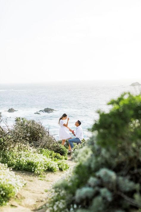 Big Sur Proposal, California Proposal, Proposal Aesthetic, 4 Lifers, Sunset Proposal, Cute Proposal Ideas, Dream Proposal, Down On One Knee, Proposal Pictures