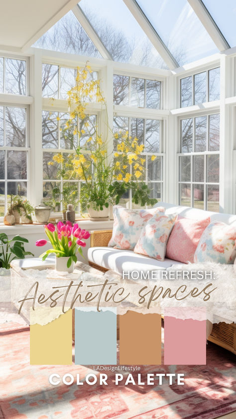 Dive into the world of soft pastels and elevate your contemporary modern or cottage chic decor! Our article explores the art of infusing gentle hues into your living space for a serene and stylish ambiance. Discover tips, inspiration, and DIY ideas to transform your home. #PastelDecor #HomeDecorIdeas #ModernLiving #CottageStyle #InteriorDesign #HomeInspiration #SoftPastels #HomeStyling #InteriorDecor #HomeRenovation #DecorInspiration #DIYHome #PastelPalette #DecorTrends #HomeMakeover Airy Home Office, Pastel Cottage, Pastel Home Decor, Aesthetic Color, Cottage Chic Decor, Pastel House, House Extension, Pastel Decor, Pastel Palette