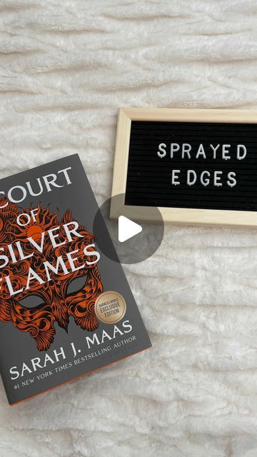 400 likes, 51 comments - melissa.nicole.mitchell on March 6, 2021: "DIY!!!! A Court of Silver Flames. Sprayed edges tutorial!!!! Ever wonder how I spray my edges? I�..." Nicole Mitchell, Edges Tutorial, A Court Of Silver Flames, Silver Flames, Next Week, Spray, Entertainment, Wonder, Books