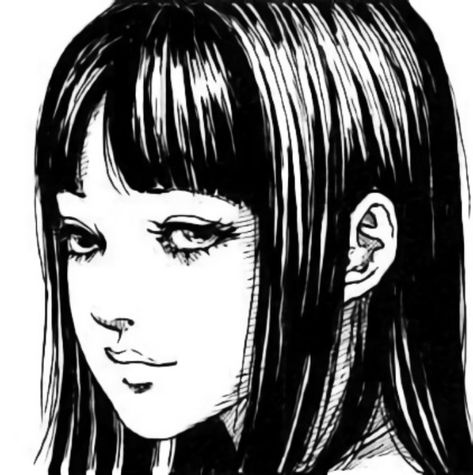 Creepy Stare Anime, Tomie Kawakami, W Two Worlds, Japanese Horror, Emo Wallpaper, Drawings Ideas, Junji Ito, 90s Anime, Manga Illustration