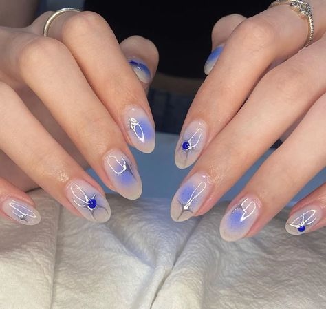 15 cute summer nails 2023 & summer nail designs you don't want to miss! I'm definitely getting #6 tomorrow - I just can't help myself! Too cute! gel nails simple summer nail trends vacation nails #nails #summernails #90s #manicure #ootd #style Blue Aura Nails, Aura Nails, Blue Aura, Hippie Nails, Airbrush Nails, Pretty Gel Nails, Cute Gel Nails, Soft Nails, Jelly Nails