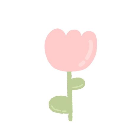 Simple Flower Widget, Pink Flowers Drawing Simple, Cute Flower Icon, Cute Pink Flower Widgets, Pink Flower Icons For Apps, Flower App Icon Aesthetic Pink, Flower Animated, Kawaii Flower, Cute Flower Drawing