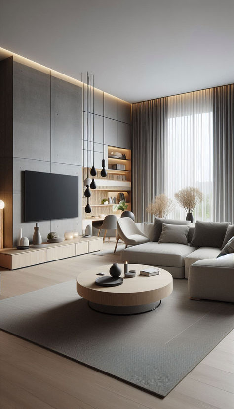 Interior Design, modern living room, minimalist house, home decor Modern Minimalist Living Room Ideas, Modern Minimalist House Interior, Modern Living Room Minimalist, Interior Design Minimal, Living Room Minimalist, House Concept, Modern Minimalist House, Home Cinema Room, Room Minimalist