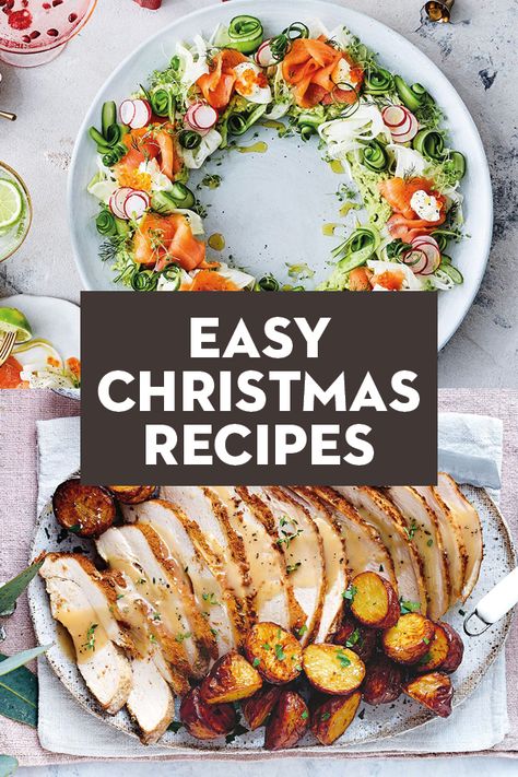 Ham Sides, Simple Starters, Christmas Lunch Menu, Holiday Cooking Christmas, Easy Christmas Recipes, Thanksgiving Dinner For Two, Festive Recipes, Christmas Salads, Christmas Appetizers Party