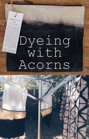 DIY acorn and iron dye Acorn Dye, Sunflower Dresses, Collecting Rocks, Fabric Dyeing Techniques, Diy Dye, Natural Dye Fabric, Eco Dyeing, Dyeing Fabric, Climb Trees