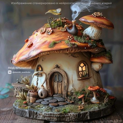 Fairy House Crafts, Egg Shell Art, Clay Fairy House, Fairy Castle, Fairy House Diy, Fairy Garden Designs, Air Dry Clay Projects, Diy Glass Bottle Crafts, Clay Fairies