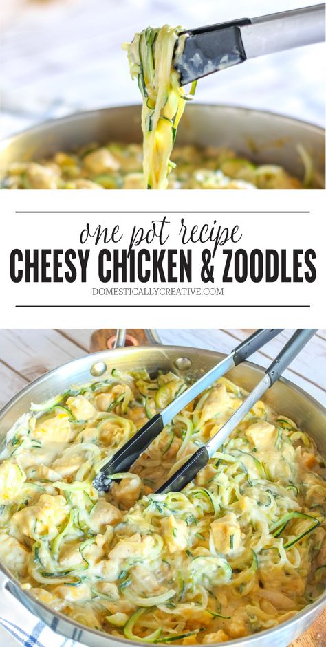 Zoodle Recipes Crockpot, Recipe With Zoodles, Chicken And Zoodles Healthy, Chicken With Zoodles Recipes, Zoodle Bake Recipes, Creamy Chicken And Zoodle Spaghetti, Keto Zoodles Recipes, Zoodles And Chicken, Recipes With Zoodles