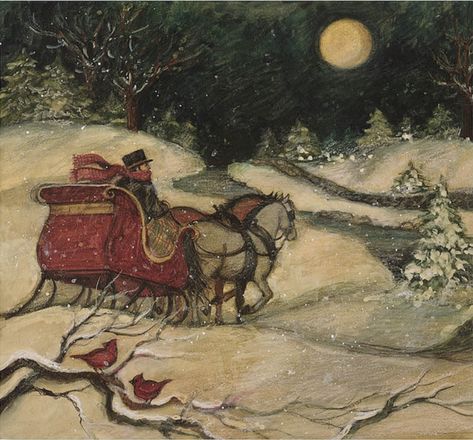 Winter Widgets, Winter Drawings, English Christmas, Christmas Dreaming, Susan Winget, Christmas Pics, Christmas Illustrations, Dark Christmas, Vintage Christmas Images