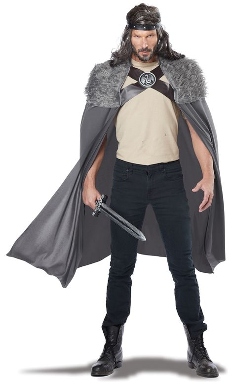 Dragon Master Grey Cape Vikings Art, Mens Cape, Dragon Master, Costume Viking, Fur Costume, Warrior Costume, Cape Costume, California Costumes, Viking Costume