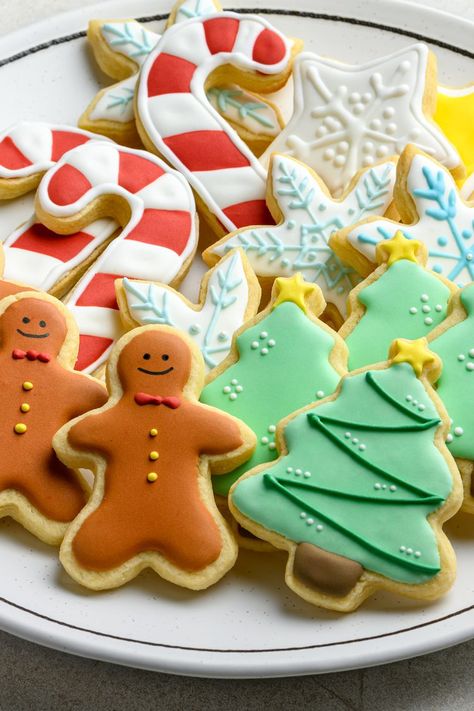 Best Soft Christmas Cookies Best Sugar Christmas Cookies, Buttery Soft Christmas Cookies, Best Soft Christmas Cookies, Cut Out Christmas Cookies Recipes, Christmas Cut Out Sugar Cookies, Christmas Shaped Cookies, Cutout Christmas Cookies, Soft Christmas Sugar Cookies, Christmas Cookie Shapes