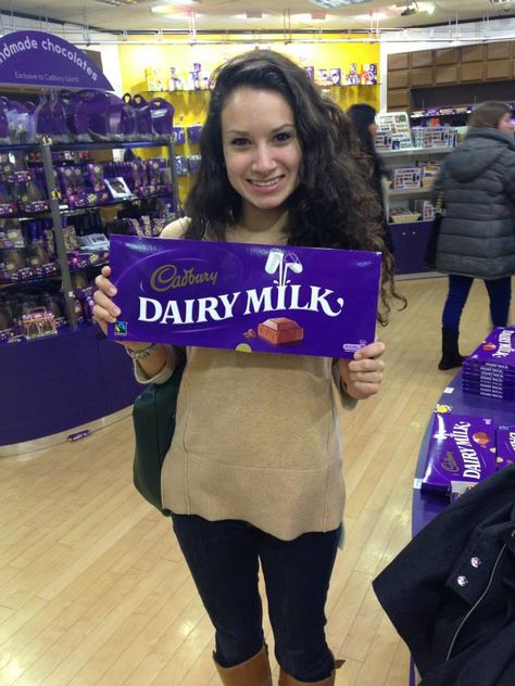 London, UK: At Cadbury World, I got to eat this giant chocolate bar. Giant Chocolate Bar, Giant House, London Chocolate, Cadbury World, Cadbury Milk Chocolate, Uk Chocolate, Assorted Chocolates, Giant Chocolate, Cadbury Chocolate