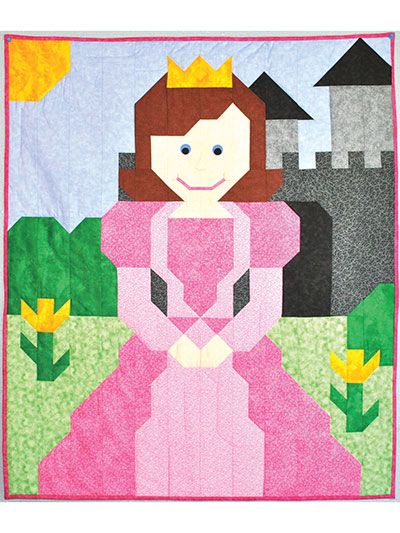 Princess Quilt Pattern Princess Quilt Pattern, Twin Quilt Pattern, Princess Quilt, Beginner Quilting, Girl Quilts Patterns, Baby Quilt Pattern, Quilt Care, Childrens Quilts, Quilt Binding