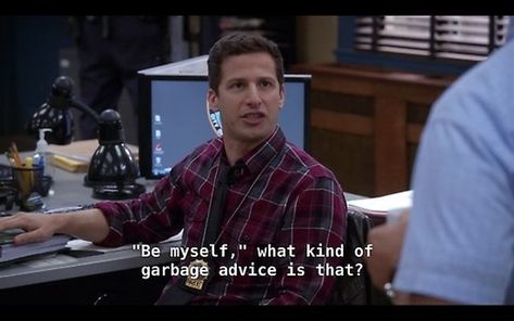 12 Brooklyn 99 Quotes Every College Student Can Relate To Brooklyn 99 Funny, B99 Quotes, Sitcoms Quotes, Brooklyn Nine Nine Funny, Grad Quotes, Brooklyn 9 9, Series Quotes, Jake Peralta, Yearbook Quotes