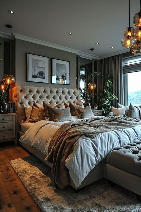 Aesthetic House, Luxury Room Bedroom, Classy Bedroom, Future Apartment Decor, Bedroom Decor Cozy, Woman Bedroom, Apartment Decor Inspiration, Room Makeover Bedroom, Dream House Interior