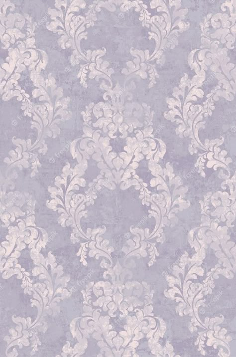 Rococo Background Aesthetic, Purple Rococo Aesthetic, Rococo Pattern Texture, Rococo Fabric Patterns, Rococo Aesthetic Wallpaper, Purple Vintage Wallpaper, Rococo Wallpaper, Romanticism Fashion, Fancy Wallpaper