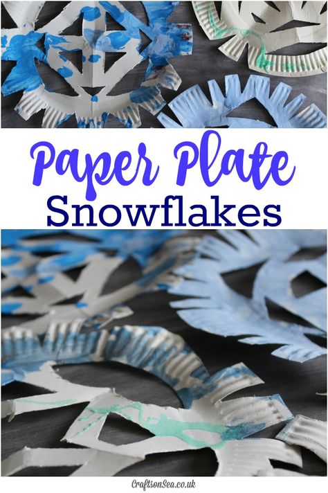 This simple paper plate snowflakes craft for kids is perfect for cold winter days. Let kids enjoy this fun winter art that's great for playgroups or at home Snowflakes Craft, Crafts Thanksgiving, Winter Crafts Preschool, Storytime Ideas, Anna Und Elsa, Calendar Activities, January Crafts, Snowflake Craft, Winter Activities For Kids