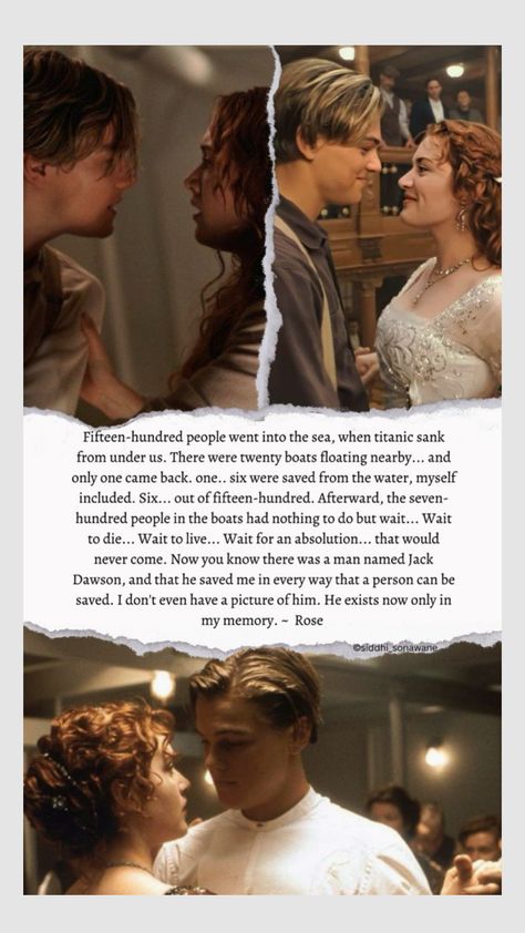 #myfirstshuffle Titanic Quotes Wallpaper, Titanic Aesthetic Quotes, The Titanic Movie Poster, Titanic Movie Quotes, Titanic Poster, Leo And Kate Titanic Behind The Scenes, Titanic Leonardo Dicaprio, Titanic Quotes, Titanic Art