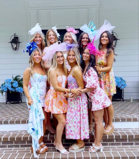 Derby Themed Party Outfits, Derby Themed Party, Kentucky Derby Games, Themed Party Outfits, Kentucky Derby Theme, Derby Games, Kentucky Derby Themed Party, Prom Pics, Bid Day Themes