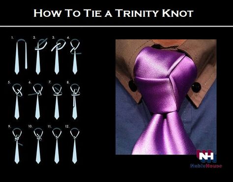 Wanna know how to tie a ‪#‎Trinity‬ ‪#‎Knot‬ ?? ‪#‎Noblehouse‬ ‪#‎CustomTailors‬ ‪#‎formal‬ ‪#‎tailors‬ ‪#‎suit‬ ‪#‎perfect‬ ‪#‎outfit‬ Neck Tie Knots, Trinity Knot, Tie Knots, All About Fashion, Tie Clip, Perfect Outfit, Neck Tie, Knot