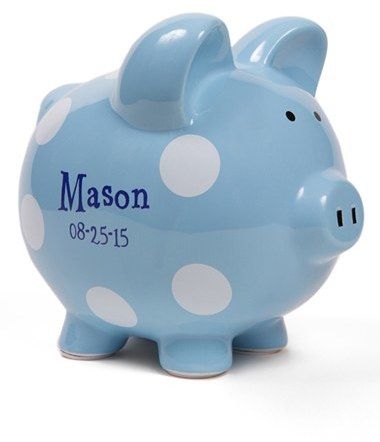 Ceramic Piggy Bank, Visual Puns, Personalized Piggy Bank, Piggy Banks, Coin Bank, Christmas Wishes, Piggy Bank, Baby Gift