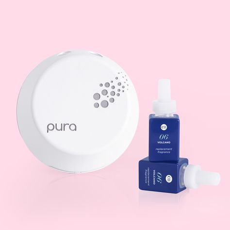 CB + Pura Smart Home Diffuser Kit, Volcano Capri Blue Pura Home Fragrance, Pura Diffuser, Volcano Scent, Capri Blue Volcano, Blue Volcano, Home Diffuser, Austin Apartment, Veruca Salt, Citrus Fragrance