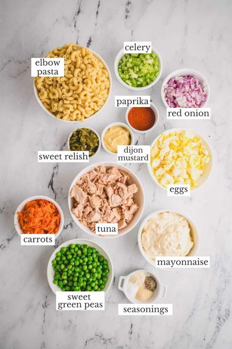 Tuna Macaroni Salad - Busy Cooks Macaroni And Tuna Salad Recipes, Easy Tuna Macaroni Salad, Cold Tuna Macaroni Salad Recipes, Macaroni Salad With Tuna And Egg, Tuna Mac Salad With Peas, Tuna Pasta Salad Recipes, Tuna Macaroni Salad, Warm Weather Recipes, Bbq Chicken Sliders