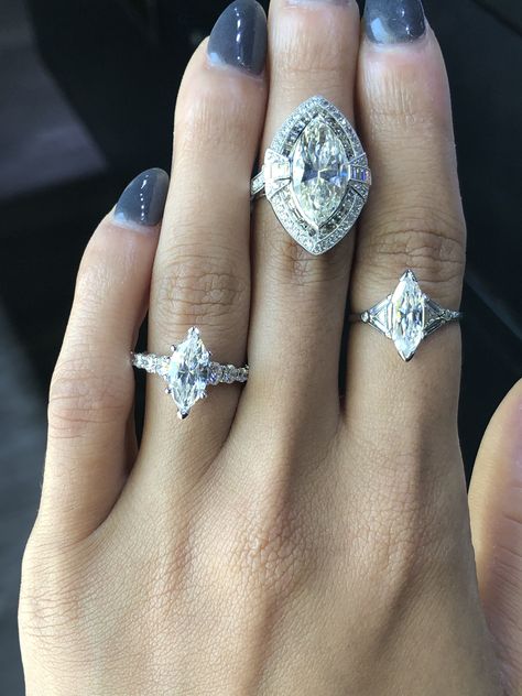 Marquis Diamond Ring, Glamorous Engagement Rings, Large Engagement Rings, Marquis Diamond, Raymond Lee, Pink Diamonds Engagement, Estate Engagement Ring, Marquise Diamond Engagement Ring, Marquise Diamond Ring