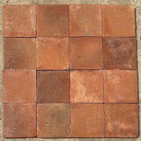 Antique reclaimed 29 x 29cm terracotta tiles Square Terracotta Tile, Terracotta Floor Tiles, Terracotta Floors, Terracotta Tile, Terracotta Floor, Boot Room, Roof Tiles, Terracotta Tiles, Maximalism