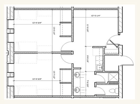 Bedroom Floor Plan, University Housing, Bedroom Floor Plans, Bedroom Floor, Building Ideas, Dorm Room Decor, Double Bedroom, Apartment Building, Nebraska