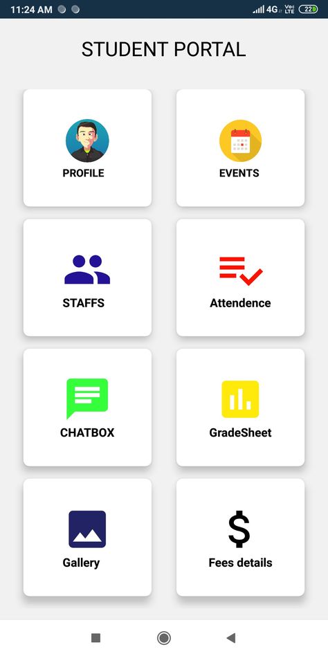 Student Portal Web Design, Android Studio Projects, Interface App, Profile Ui, Desain Ux, Dashboard App, Android Programming, Ui Design Principles, Creative Cv Template