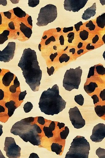 ↑↑↑ Larger size on website 🔸 The image shows a watercolor painting of a leopard print pattern. The background is a pale beige col Watercolor Leopard Print, Leopard Watercolor, Pale Beige, Leopard Print Pattern, Brown Orange, Print Pattern, Beige Color, Brush Strokes, Watercolor Painting