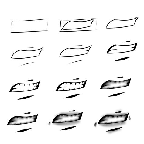 Mouth tutorialangrymadcrying . Mad Mouth Reference, How To Draw Angry Mouth, Grit Teeth Reference Drawing, Mad Mouth Drawing, Angry Mouth Drawing Reference, Angry Gacha Face, Confused Mouth Drawing, Disgusted Mouth Drawing, Yelling Mouth Drawing Reference