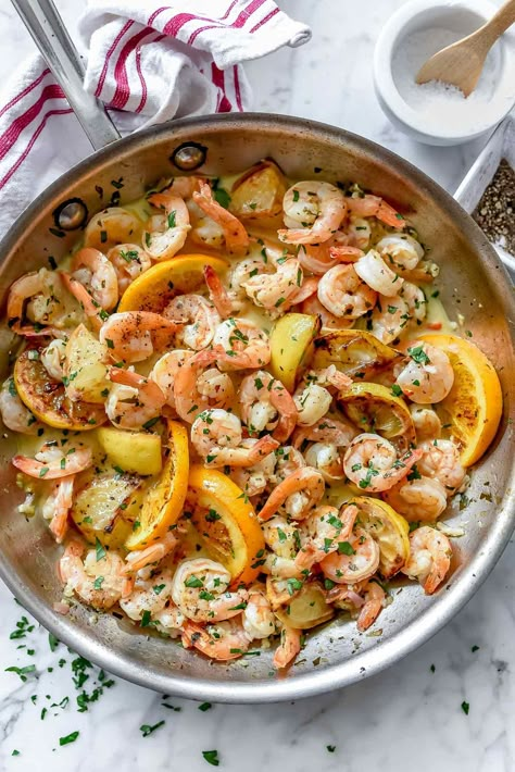 Citrus Pan-Seared Shrimp Recipe (Easy Shrimp Dish!) | foodiecrush.com Foodiecrush Recipes, Fresh Shrimp Recipes, Citrus Sauce, Seared Shrimp, Citrus Shrimp, Shrimp Avocado Salad, Meatless Dishes, Flavorful Shrimp, Food Beautiful