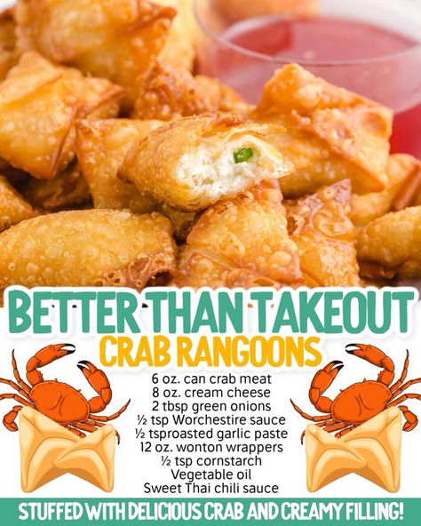 Savory Christmas Finger Food, Diy Crab Rangoon, Authentic Crab Rangoon, King Crab Dipping Sauce, Crab Rangoon Soup, Things To Make When You Have No Food, Crab Rangoon Pasta, Crab Rangoon Dipping Sauce, Crab Rangoon Sauce