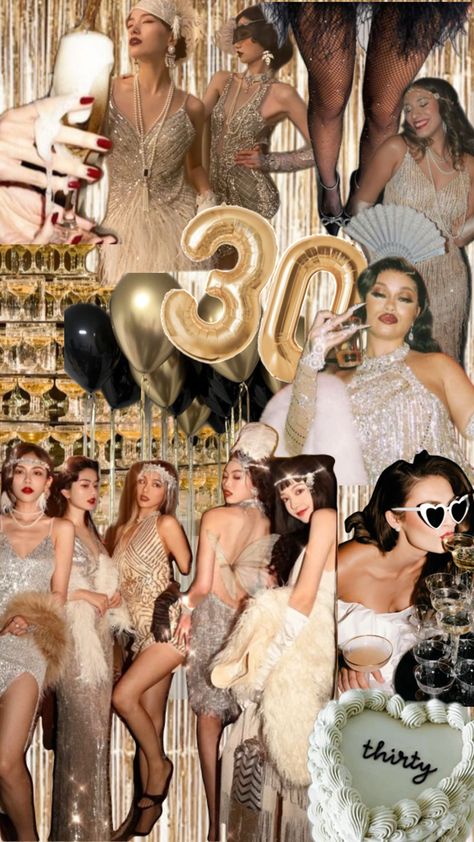 Thirty birthday party theme - end of the 20s Roaring 20s Birthday Party, Roaring 20s Birthday, 30th Birthday Ideas For Women, Thirty Birthday, The 20s, Roaring 20s, Roaring Twenties, Birthday Woman, 30th Birthday