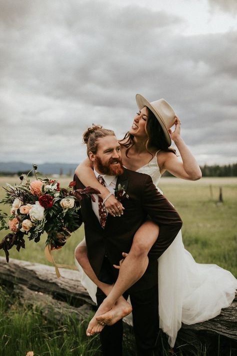 Spring Wedding Photography, Montana Elopement, Kalispell Montana, Romantic Ideas, Bohemian Style Wedding, Montana Wedding, Bride And Groom Pictures, Bridal Musings, Wedding Photos Poses