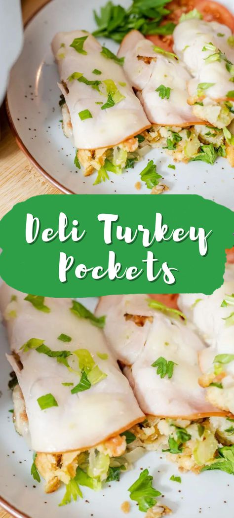 Keto Deli Turkey Recipes, Sliced Deli Turkey Recipes, Turkey Pockets Deli Turkey, Leftover Deli Turkey Recipes, Lunch Meat Dinner Ideas, Deli Turkey Lunch Ideas, Turkey Lunch Meat Ideas, Deli Turkey Recipes Dinner, Sliced Turkey Recipes