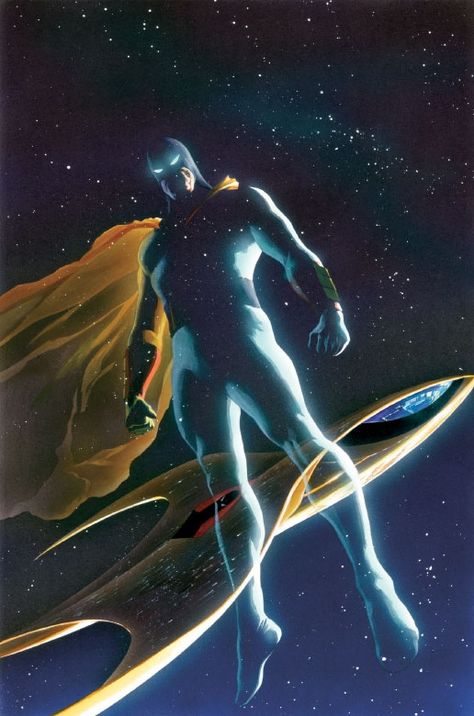 Space Ghost by Alex Ross Space Ghost, Alex Ross, Arte Dc Comics, 80s Cartoons, Superhero Comics, Pinturas Disney, American Comics, Comic Book Artists, Superhero Art