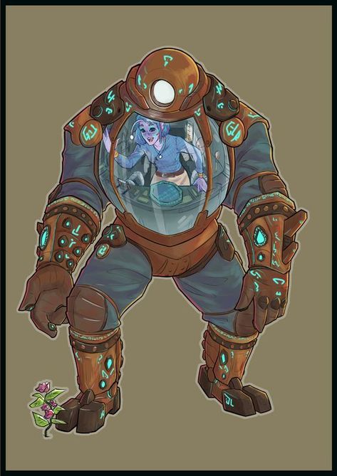 Arte Robot, Dungeons And Dragons Characters, Dnd Art, D&d Dungeons And Dragons, Dungeons And Dragons Homebrew, Robot Concept Art, Creature Concept Art, Arte Fantasy, Creature Concept