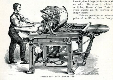 Vintage Machine, Printing Shop, Newsies, Printing Press, Bits And Bobs, Letterpress, Background Design, Art History, Vintage Photos