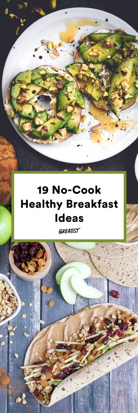 Camping Food Breakfast, No Cook Camping Food, Healthy Fast Food Breakfast, Menu Sarapan Sehat, Jar Recipes, Breakfast For A Crowd, Camping Breakfast, Cook Healthy, No Cook